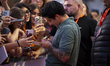 Tyler Posey attends with Italian fans on day 2 of the ''Outdoor Film Festival 2025'' in Sa...