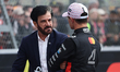 Mohammed Ben Sulayem and Lando Norris of McLaren after qualifying ahead of the Formula 1 B...