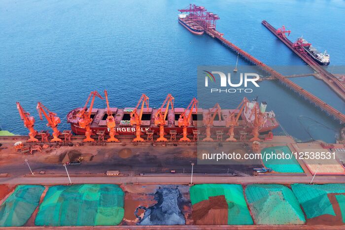 Iron Ore Import at Qingdao Port