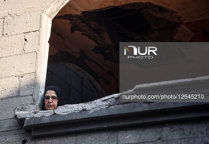 Aftermath of Israeli Strike In Gaza