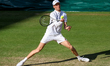 Jannik Sinner during the final match of Wimbledon 2025 tennis tournament in London England...