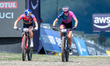 Cyclists compete in the Cross-Country Olympic for Women during the UCI Mountain Bike World...