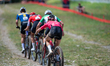 Cyclists compete in the Cross-Country Olympic for Women during the UCI Mountain Bike World...