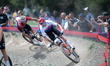 Ondrej Cink from the Czech Republic, representing the team Cube Factory Racing, competes i...