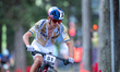 Thomas Pidcock from the United Kingdom competes in the Men's Elite Cross-Country Short Tra...