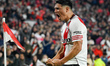 Maximiliano Salas of River Plate celebrates a goal during a match between River Plate and...