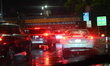Cars are at a standstill as commuters make their way on the lower level of the George Wash...