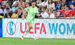 Barbara Bonansea of Italy is in action at Stade de Geneve in Geneva, Switzerland, on July...