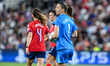Cecilie Fiskerstrand of Norway is in action at Stade de Geneve in Geneva, Switzerland, on...