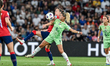 Emma Severini of Italy is in action at Stade de Geneve in Geneva, Switzerland, on July 16,...