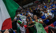 Eleonora Goldoni of Italy celebrates the victory with fans at Stade de Geneve in Geneva, S...