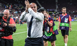 Andrea Soncin, head coach of Italy, celebrates the victory at Stade de Geneve in Geneva, S...