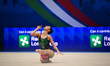 BREZALIEVA Eva performs during the race of the FGI Rhythmic Gymnastics World Cup 2025 in U...