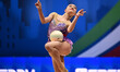 WANG Zihan performs during the race at the FGI Rhythmic Gymnastics World Cup 2025 in Unipo...