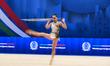 LICA Amalia performs during the race of the FGI Rhythmic Gymnastics World Cup 2025 in Unip...