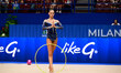 FOELDESI Panni performs during the race at the FGI Rhythmic Gymnastics World Cup 2025 in U...
