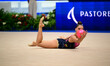 TRICOLICI Milana performs during the race at the FGI Rhythmic Gymnastics World Cup 2025 in...