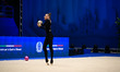 SARANOVA Tereza performs during the race of the FGI Rhythmic Gymnastics World Cup 2025 in...