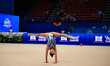 Sofia Raffaeli performs during the race of the FGI Rhythmic Gymnastics World Cup 2025 in U...