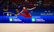 ONOFRIICHUK Taisiia performs during the race of the FGI Rhythmic Gymnastics World Cup 2025...