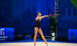SARANOVA Tereza performs during the race of the FGI Rhythmic Gymnastics World Cup 2025 in...