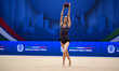 GARRELTS Lyvana performs during the race of the FGI Rhythmic Gymnastics World Cup 2025 in...