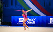 Carolina Freitas performs during the race at the FGI Rhythmic Gymnastics World Cup 2025 in...