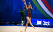 WANG Zilu performs during the race of the FGI Rhythmic Gymnastics World Cup 2025 in Unipol...