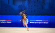 ENACHE Sabina performs during the race at the FGI Rhythmic Gymnastics World Cup 2025 in Un...