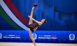 GARRELTS Lyvana performs during the race of the FGI Rhythmic Gymnastics World Cup 2025 in...