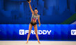 Karolina Havlikova performs during the race at the FGI Rhythmic Gymnastics World Cup 2025...