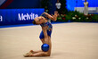 RAMONATXO Lily performs during the race of the FGI Rhythmic Gymnastics World Cup 2025 in U...