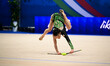 SUZUKI Naruha  performs during the race of the FGI Rhythmic Gymnastics World Cup 2025 in U...