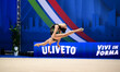 ALEXANDRE M.Eduarda  performs during the race of the FGI Rhythmic Gymnastics World Cup 202...