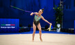 KALLEMAA Carmel  performs during the race of the FGI Rhythmic Gymnastics World Cup 2025 in...