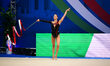 RAFFAELI Sofia  performs during the race of the FGI Rhythmic Gymnastics World Cup 2025 in...