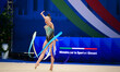 KALLEMAA Carmel  performs during the race of the FGI Rhythmic Gymnastics World Cup 2025 in...