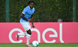 Nuno Tavares of S.S. Lazio plays during the friendly match between S.S. Lazio and S.S. Laz...