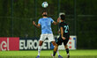 Samuel Gigot of S.S. Lazio and Tommaso Montano of S.S. Lazio U20 are in action during the...