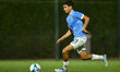 Reda Belahyane of S.S. Lazio plays during the friendly match between S.S. Lazio and S.S. L...