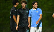 Cristiano Trifelli of S.S. Lazio U20 and Matteo Cancellieri of S.S. Lazio participate in t...