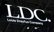 The LDC logo is at the 3rd China International Supply Chain Expo in Beijing, China, on Jul...