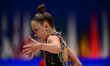 NIKOLOVA Stiliana performs during the FGI Rhythmic Gymnastics World Cup 2025 in Unipol For...