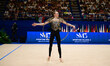 TUGOLUKOVA Vera performs during the FGI Rhythmic Gymnastics World Cup 2025 in Unipol Forum...