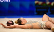DRAGAS Tara performs during the FGI Rhythmic Gymnastics World Cup 2025 in Unipol Forum, As...