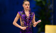 ONOFRIICHUK Taisiia performs during the FGI Rhythmic Gymnastics World Cup 2025 in Unipol F...