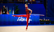 ONOFRIICHUK Taisiia performs during the FGI Rhythmic Gymnastics World Cup 2025 in Unipol F...