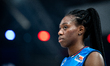 Linda Nkiruka Nwakalor plays during the volleyball match between Italy and the United Stat...
