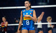 Alessia Orro plays during the volleyball match between Italy and the United States in Lodz...