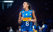 Alessia Orro plays during the volleyball match between Italy and the United States in Lodz...